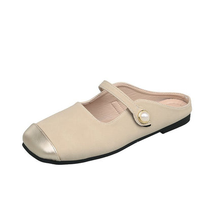 Elegant Slingback Pantolett för Damer – Ergonomisk Fotbädd, Halkfri Sula, Syntetiskt Material, Storlek 36-41 6