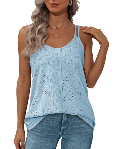 Variant image for Dam Tank Top Ärmlös Rund Krage Polyester Lätt-51