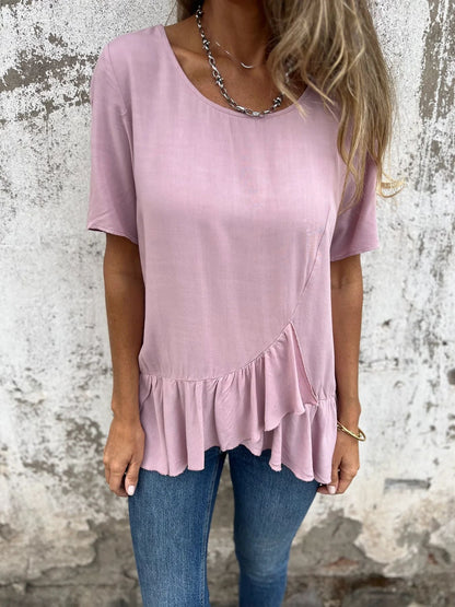 Variant image for Kvinnors T-shirt Färgblock Bomull-13