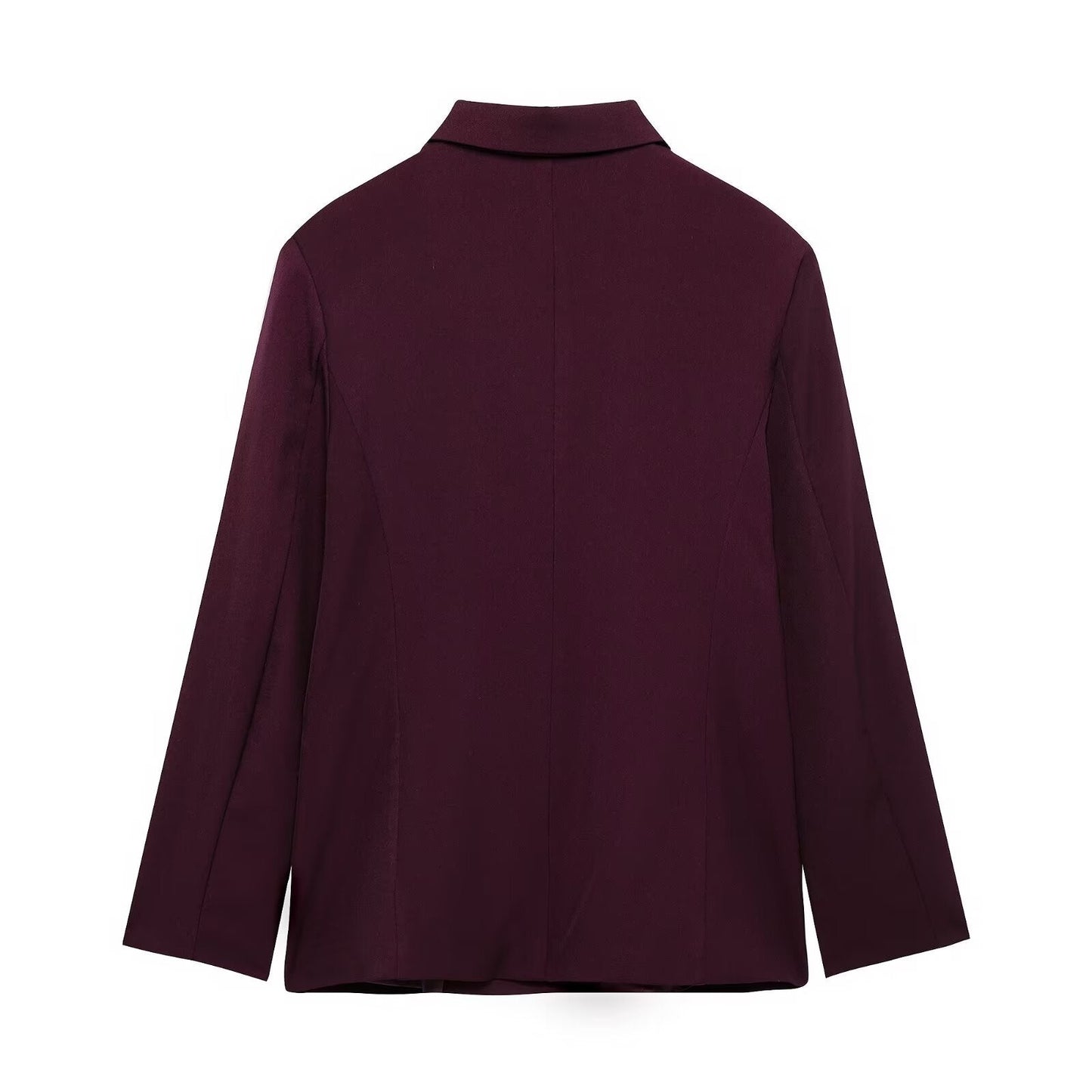 Röd Blazer Set för Dam med Långa Byxor – Modern Polyester och Bomull, Elegant Design för Kontor och Kvällsevenemang 3