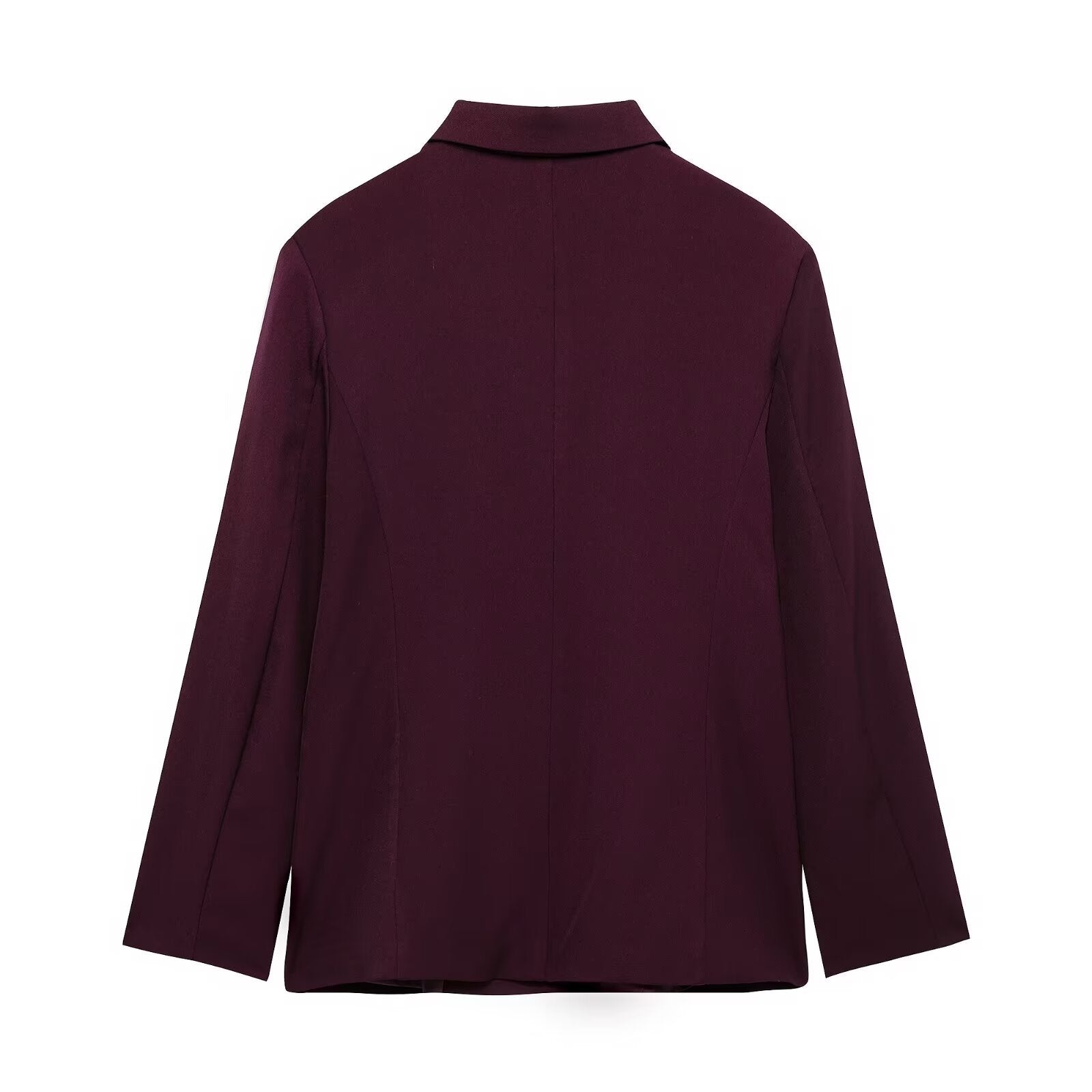 Röd Blazer Set för Dam med Långa Byxor – Modern Polyester och Bomull, Elegant Design för Kontor och Kvällsevenemang 3