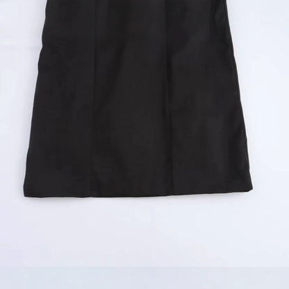 Kvinnors Knälängdsklänning Modern Krage Andningsbart Material 4