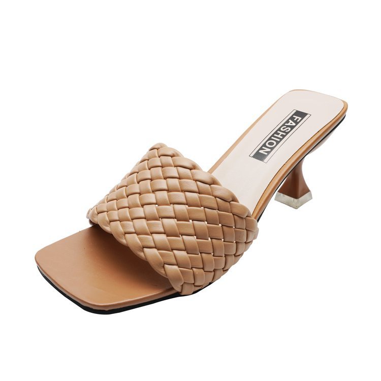 Flätade Mula med Blockklack för Dam – Bekväm Fotrem och Trendig Design, Flera Färger och Storlekar 36-41 8