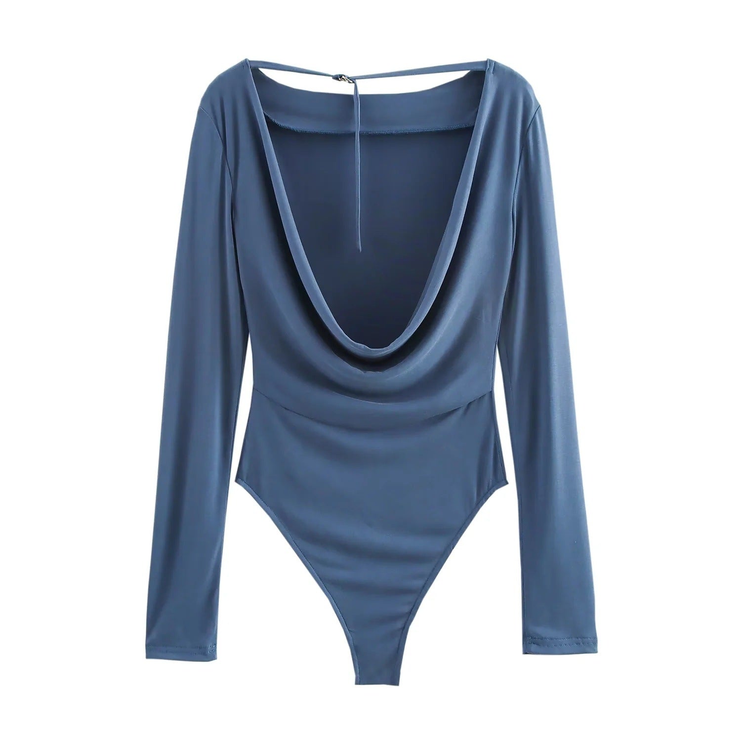 Dam Bodysuit Långärmad Modern Design Elastisk 2