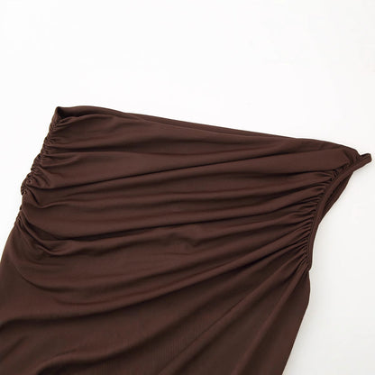 Kvinnors Wrap Kjol Elegant Flödande Material 3
