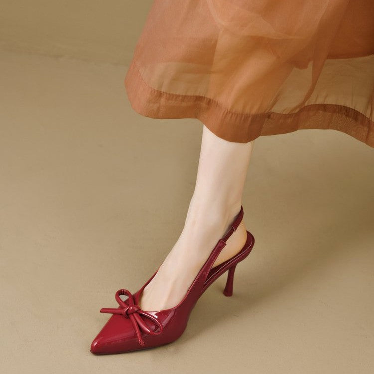Kvinnor Slingback Skor Dekorativ Slipdesign Syntetmaterial 2
