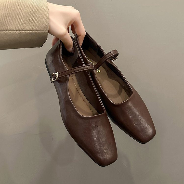 Bequeme Ballerinas Damen aus Synthetischem Leder mit Klassischer Remdesign – Elegante Ballerina Schuhe für Alltag und Festlichkeiten 3