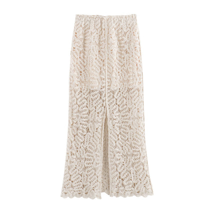 Dam Sommar Set Ärmlös Lång Kjol Polyester-4