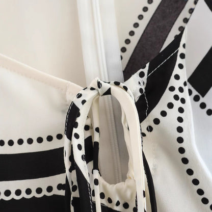 Damklänning A-Linje V-ringning Lykta Ärmar Polyester-5