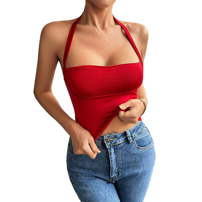 Dam Topp Spaghetti-bärare Hållbart Tyg 6