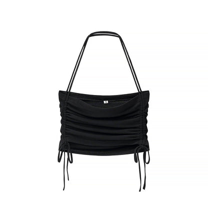 Kvinnors Topp Wrap Design Justerbart Andningsbart Tyg 8