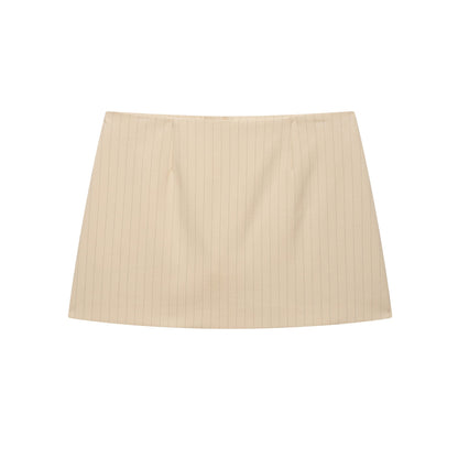 Variant image for Kvinnors Topp V-ringad Lätt Tyg med Vertikala Ränder-3