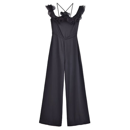 Dam Jumpsuit Skiktad Lätt Polyester-2