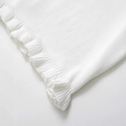 Kvinnors T-shirt Rufsade Ärmar Andningsbart Material-4