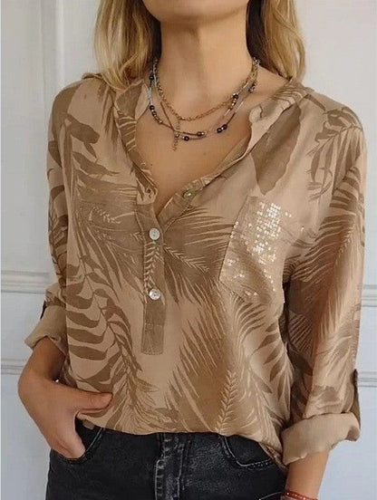 Variant image for Dam Tröja Långa Ärmar Paljetter Polyester-49