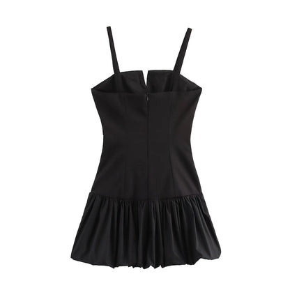 Kvinnors Miniklänning Spaghetti Band Polyester Ärmlös Kort-2