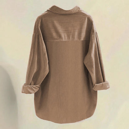 Plus Size Cardigan Shirt Casual Kord-4