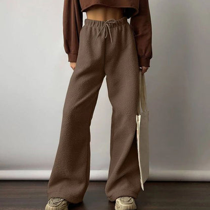 Variant image for Kvinnors Bredbyxor Löst Snitt Mjuk Tyg-2