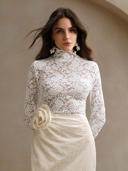 Variant image for Dam Turtleneck T-shirt Långärmad Stretchig Nylon-1