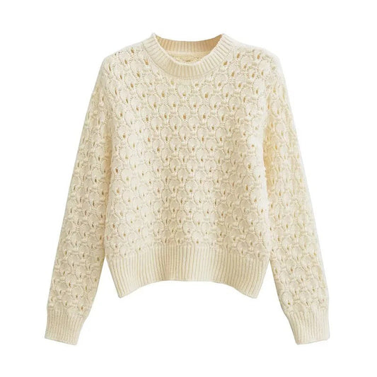 Kvinnors Stickad Tröja Rüsch-design Bomull-1