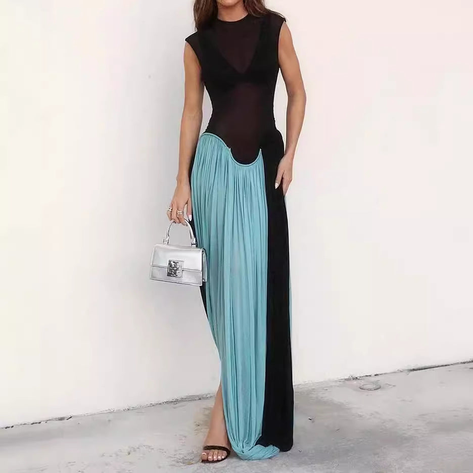 Dam Jumpsuit Ärmlös A-linjeformad Polyester-2