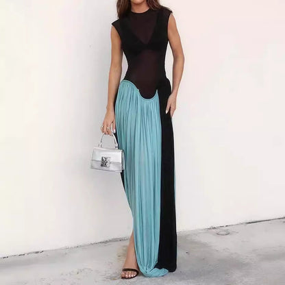 Dam Jumpsuit Ärmlös A-linjeformad Polyester-2