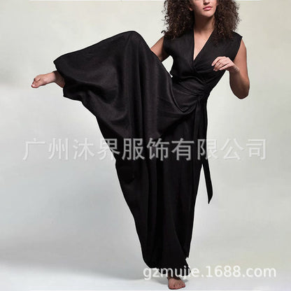 Variant image for Dam Jumpsuit Baggy Monokrom Polyester-1