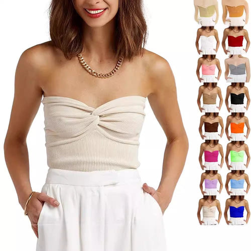 Kvinnors Tank Top Slim Fit Core-Spun Garn-1