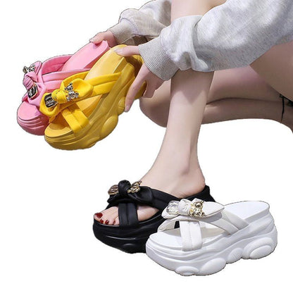 Dam Wedge Pantolett Slingdesign Syntetiskt Läder Ergonomisk Fotbädd-6