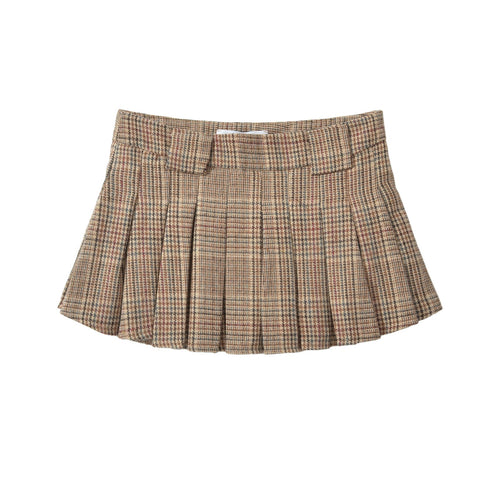 Dam Lång Kjol Veckad Polyester med Elastisk Midja-1