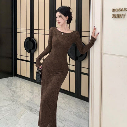 Dam One-Piece Kjol Färgblockering Avslappnad Polyester-4