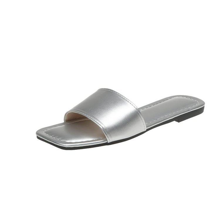 Variant image for Kvinnors Pantoletter Öppna Tå Elegant Design Vadderad Innersula-4