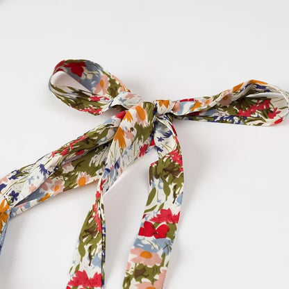 Dam Sommarklänning Blommönster Lätt Material Justerbara Remmar-4