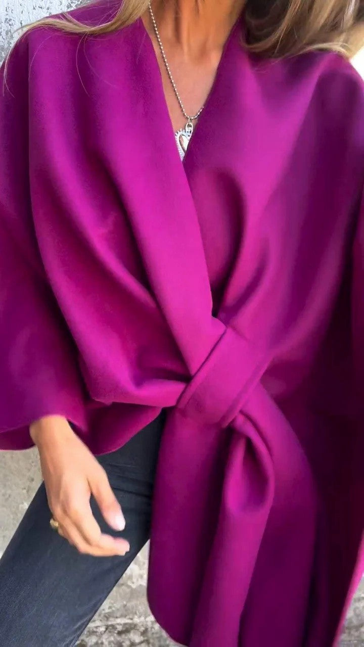 Variant image for Dam V-ringad Jacka Urban Stil Polyester Cape-17