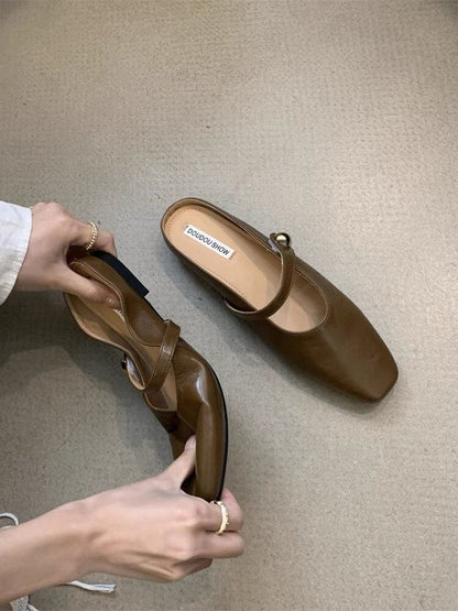 Dam Slingback Pumps i Metallisk Stil med Justerbar Design – Elegant Spetsig Form för Mångsidiga Tillfällen 9