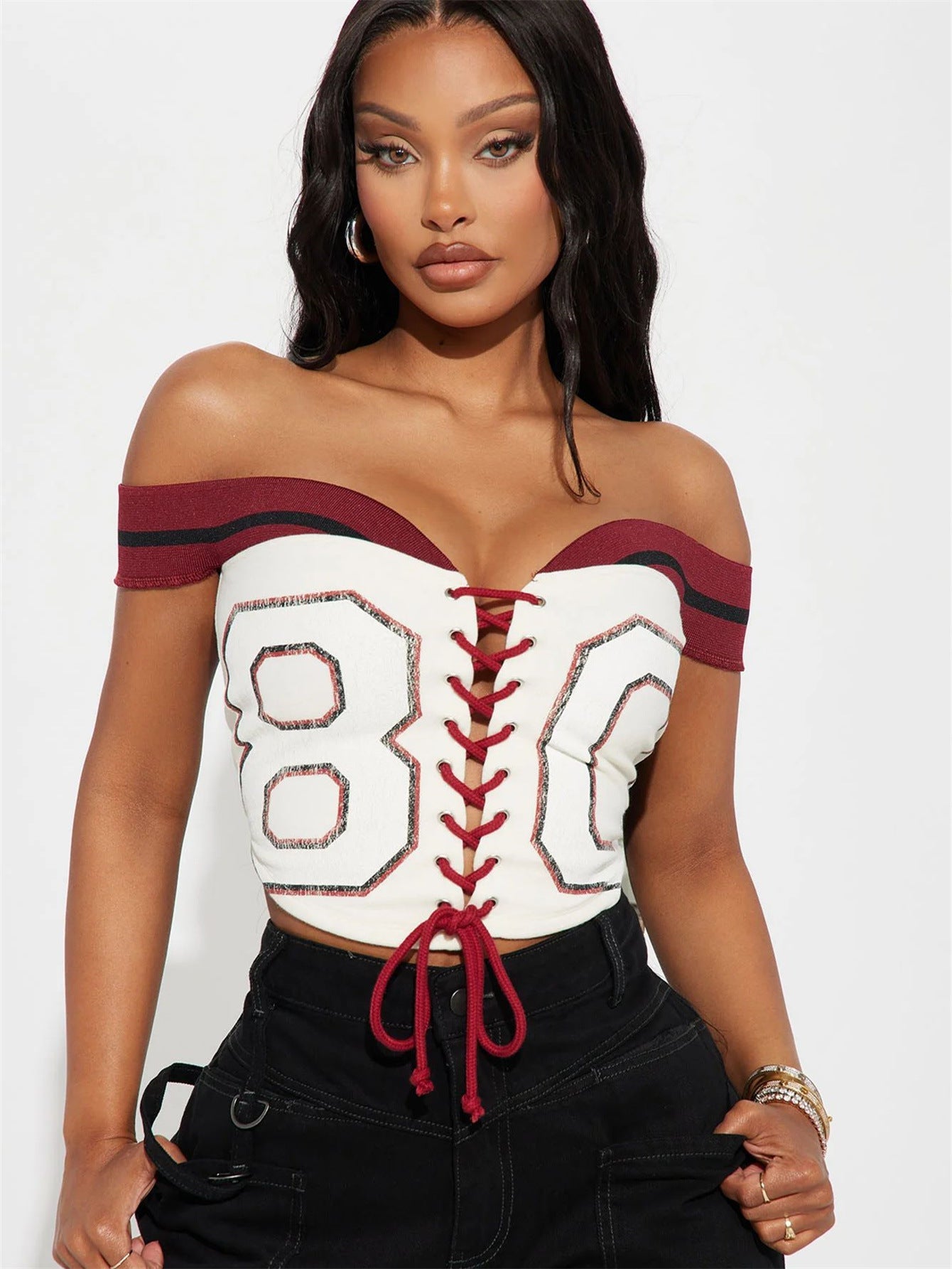 Fina Dam Klänningar Ärmlös Snörningskörd Polyester Spandex 4