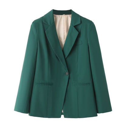 Dam Kostym Slim Fit med Långa Byxor Polyester Elastan-3