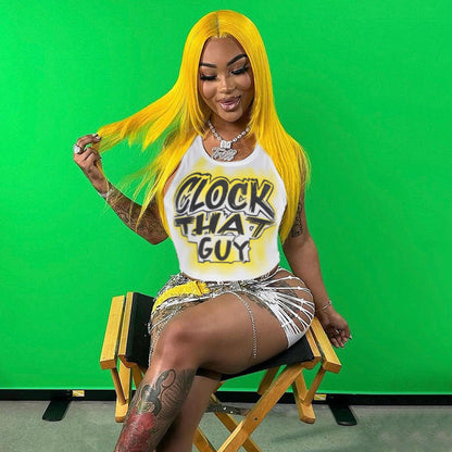 Variant image for Dam T-shirt Avslappnad Snitt Grafisk Utskrift Bomull-1