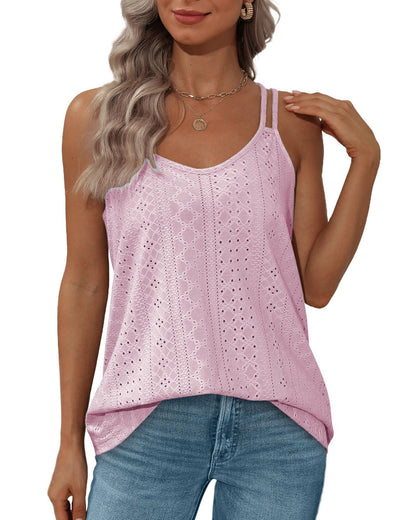 Variant image for Dam Tank Top Ärmlös Rund Krage Polyester Lätt-56