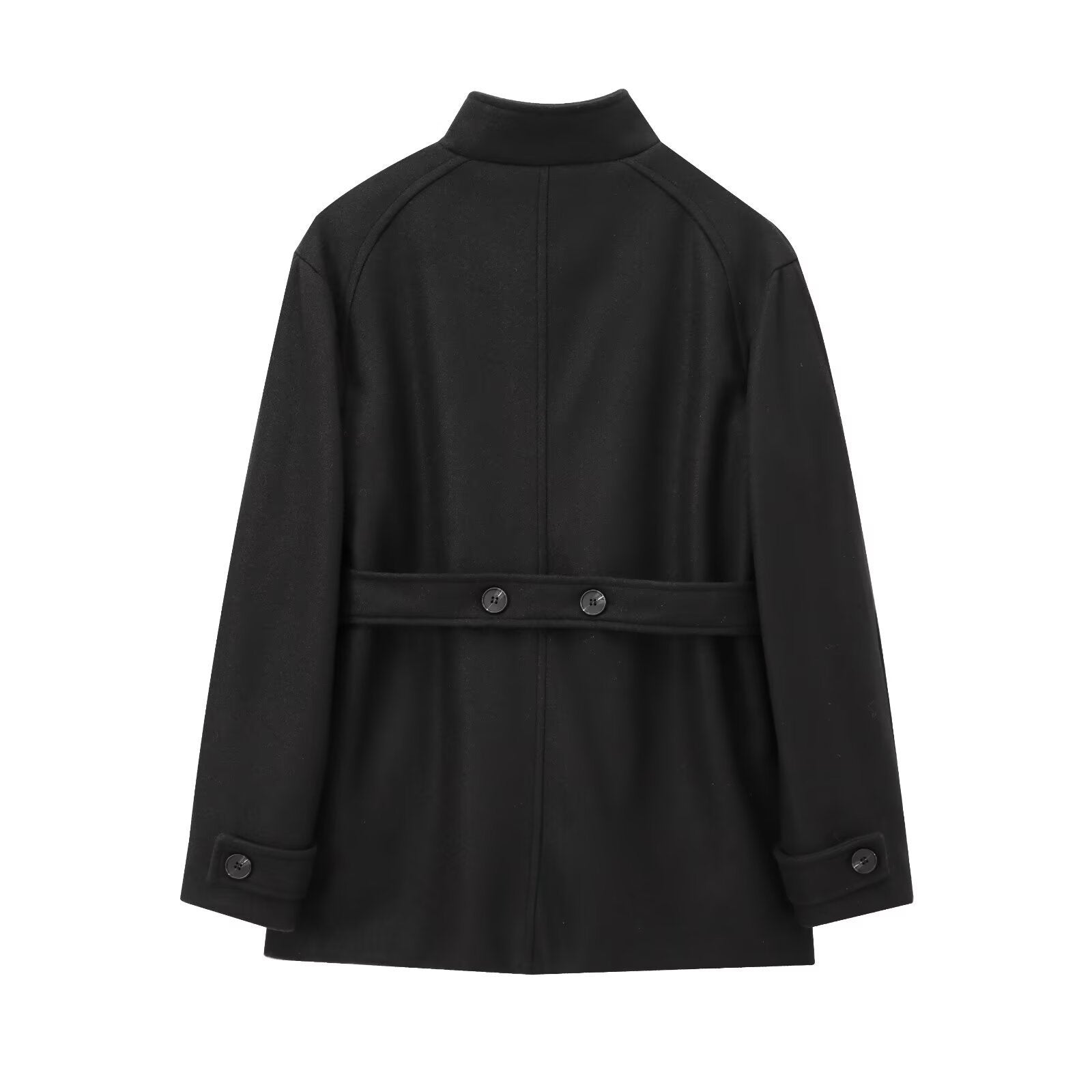 Övergångsjacka Dam Modern Snitt Högkvalitativ Polyester med Fickor-3