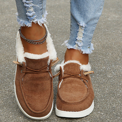 Dam Vinter Sneakers Trendig Design med Päls och Robust Sula 10
