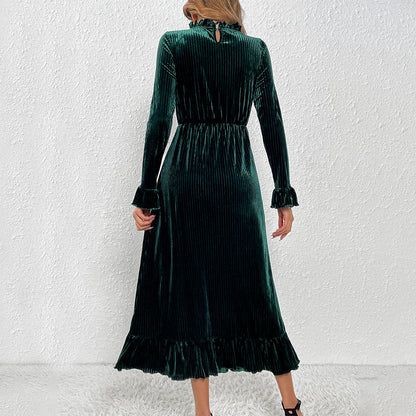 Dam A-linjekjol Maxi Högkvalitativt Tyg-3