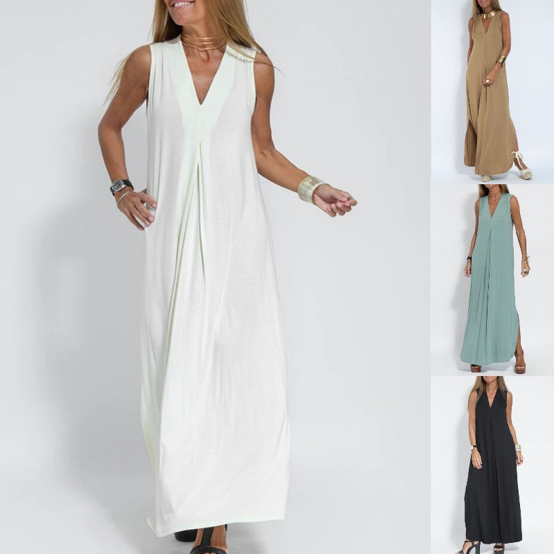 Kvinnors Klänning Luftig Design Polyester-3