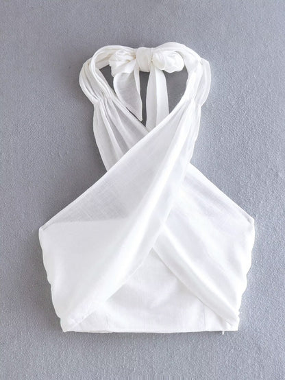 Variant image for Dam Kort Rörskamisol Snörning Bomull-1