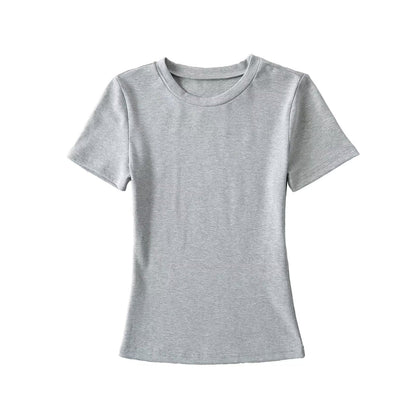 Variant image for Dam T-Shirt Avslappnad Snitt Andningsbar Bomull-1