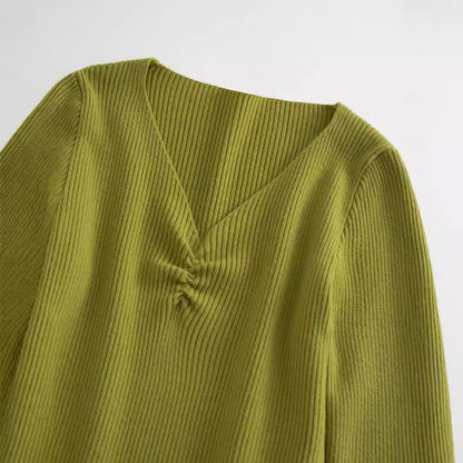 Dam Vintertröja Smal Passform Stickad Viskos-3