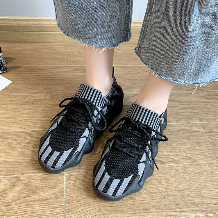 Kvinnor Sneakers Sportiga Andningsbart Mesh Material-3