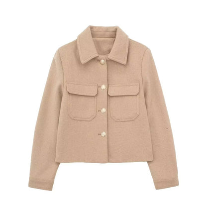 Herrjacka Vinter i Streetwear Stil Polyester för Höst och Vår-3