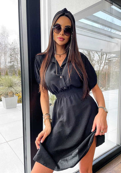 Fina Dam Klänningar Figur-huggande Lätt Tyg Elegant Sommarpassform 4