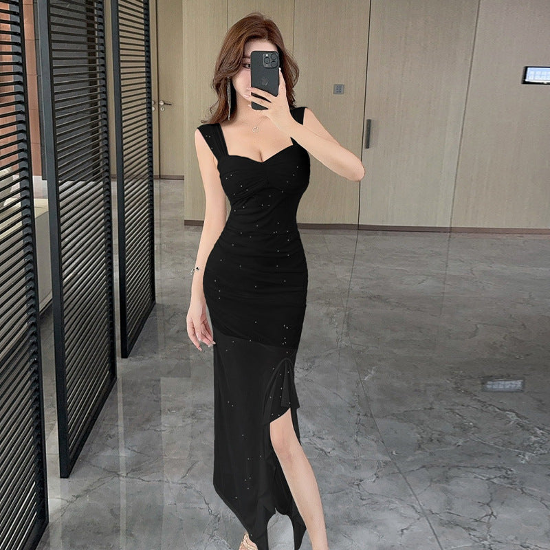 Variant image for Dam Långklänning Off-Shoulder Transparent Fest Bröllop-4